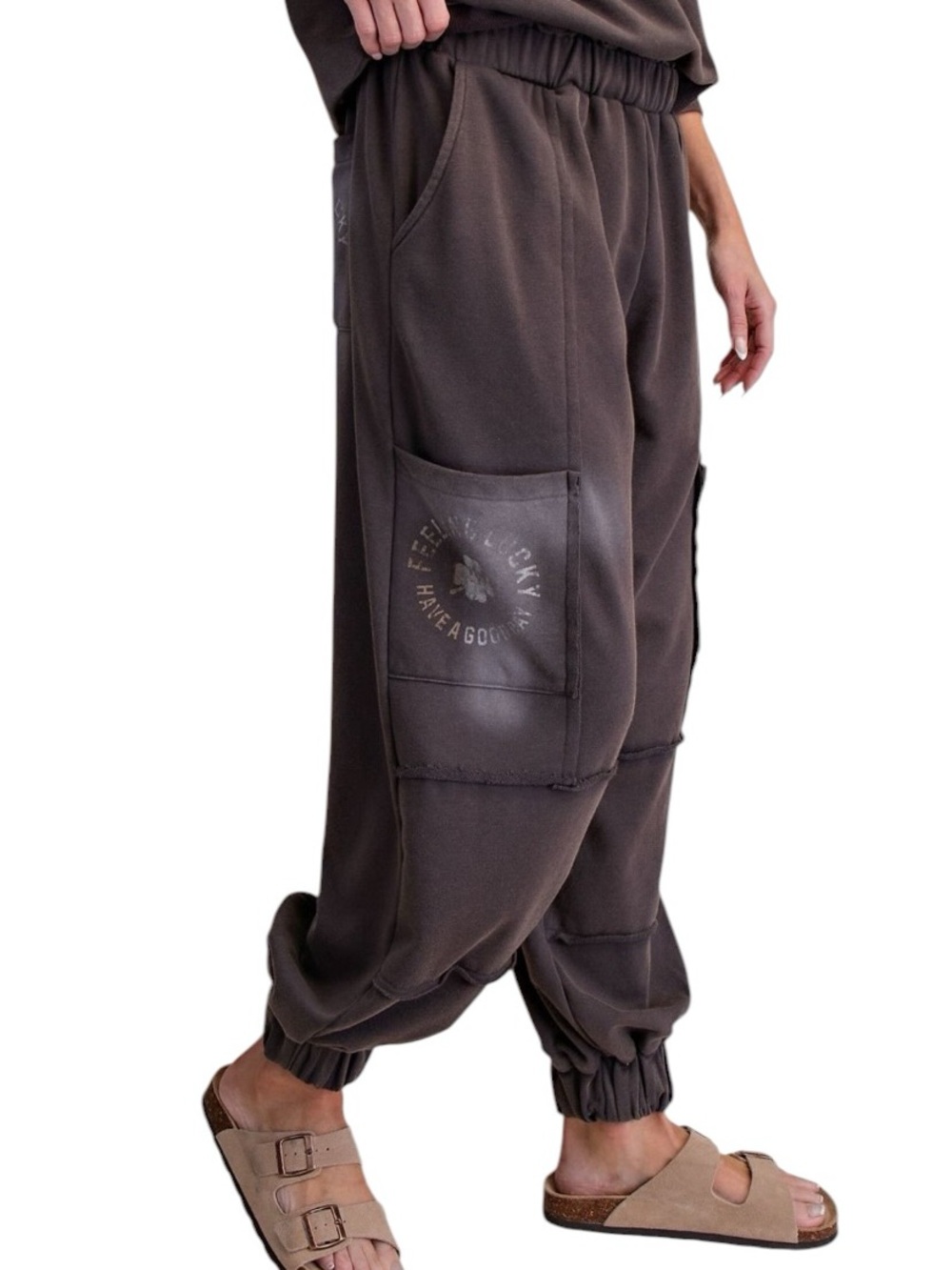 315:  EASEL NWT PANTS SMOKE (C)